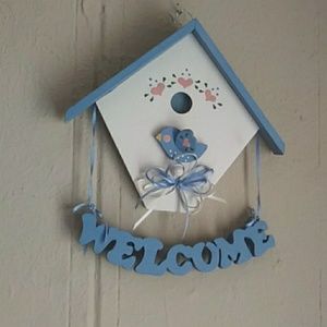 Hand made welcome sign